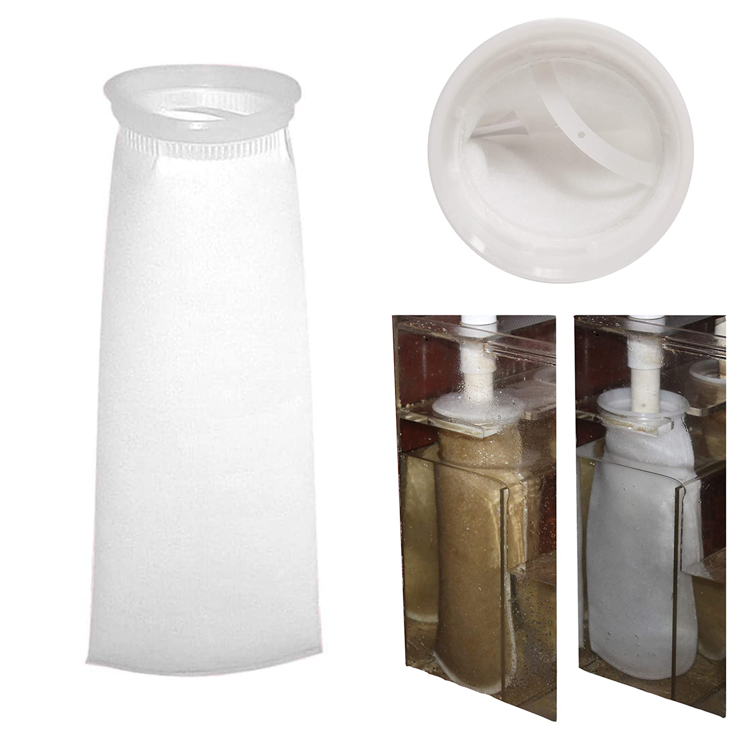 Marine Aquarium Filter Media - Sacchetti di calzini filtranti per acquari