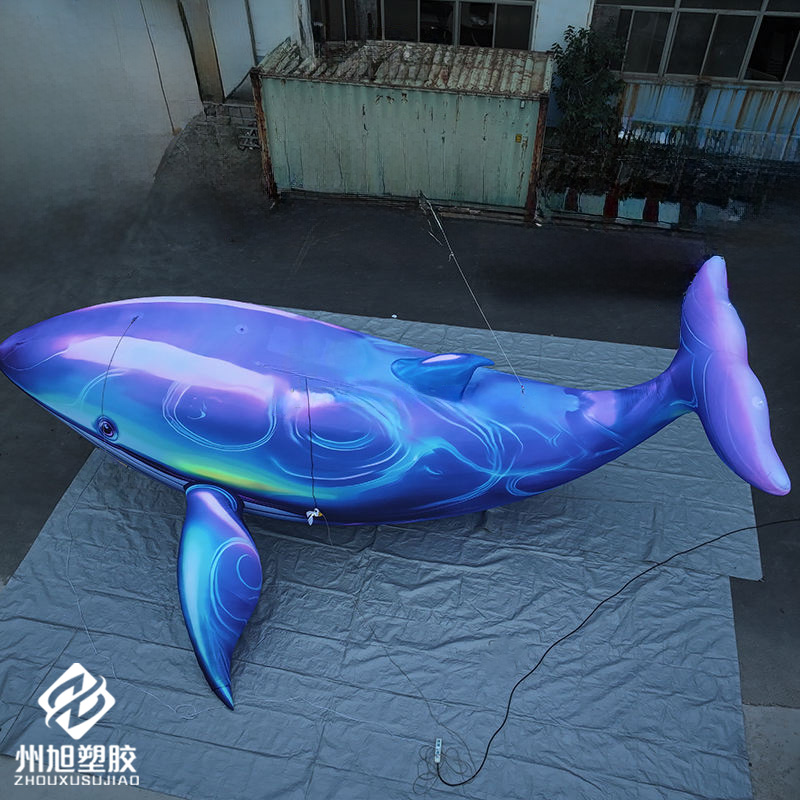 Aquarium Blue Marine - Balena blu gonfiabile, utilizzata come elemento