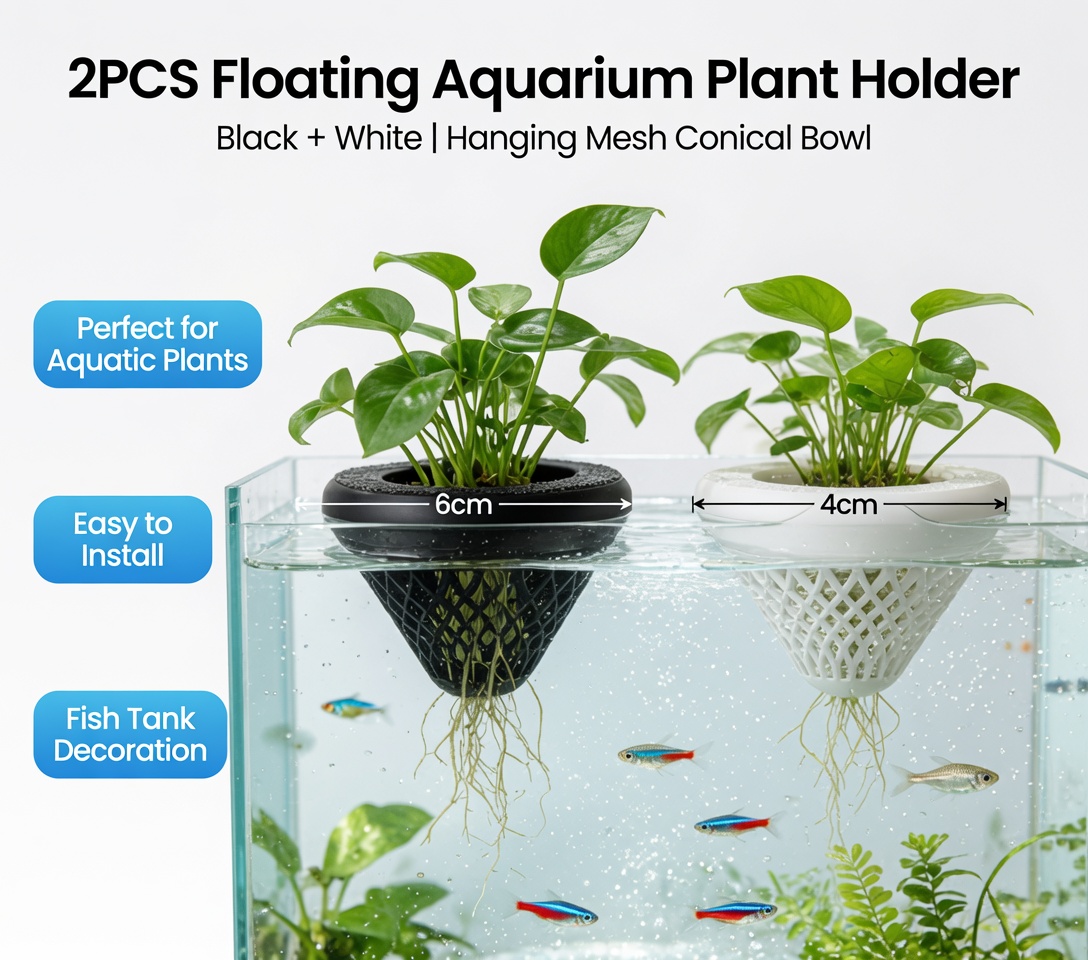 2 Pezzi Portapiante Galleggian - Marine Aquarium For Sale recensione e prezzo