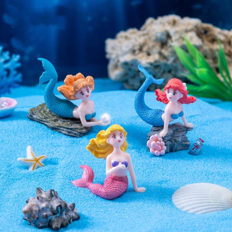 Set di 4 Ornamenti in Plastica - Marine Aquarium For Sale recensione e prezzo