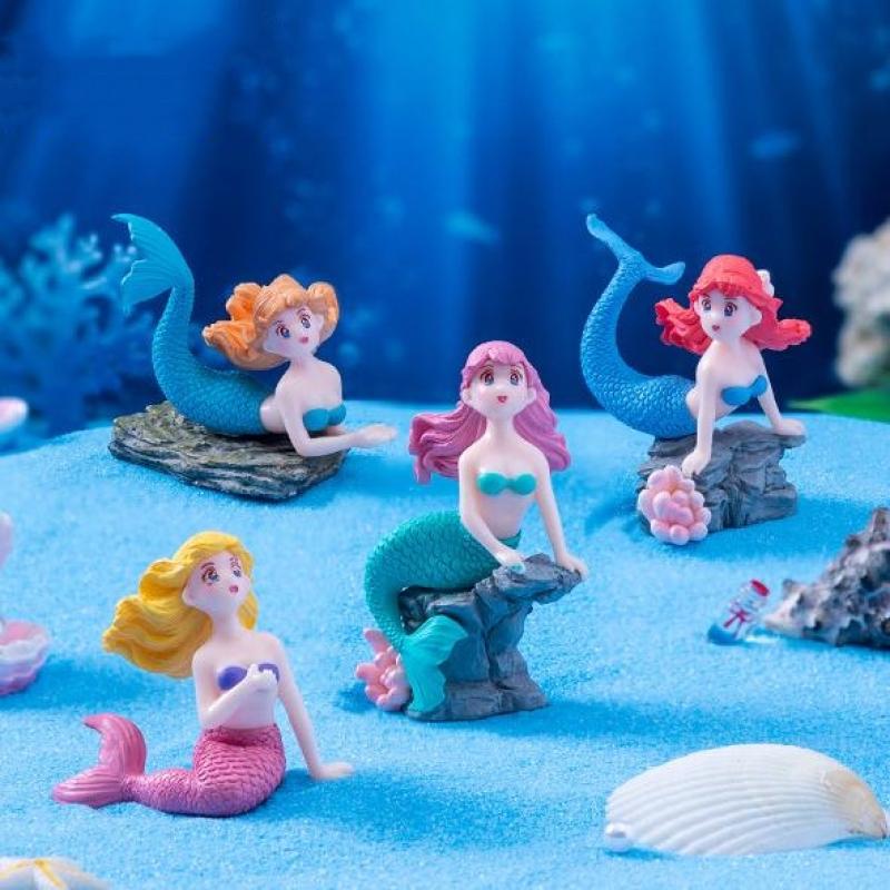 Set di 4 Ornamenti in Plastica - Marine Aquarium For Sale recensione e prezzo